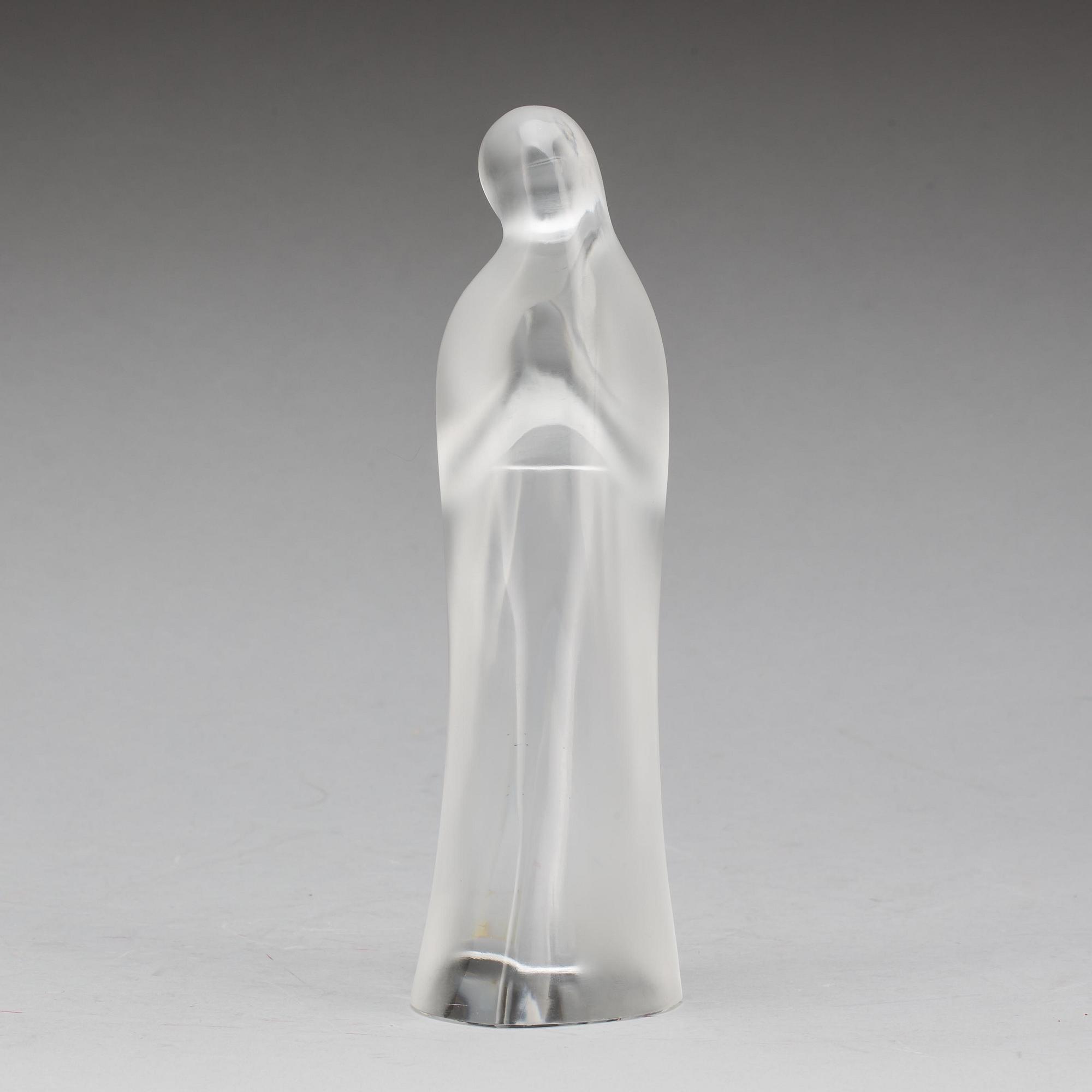 FIGURIN, glas, Lalique, Frankrike, 1900-talets andra hälft.