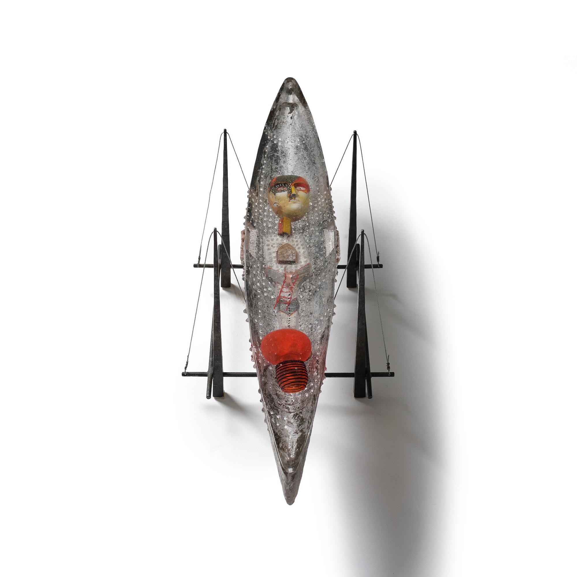 Bertil Vallien, skulptur, båt, Pilchuck, USA 2011.