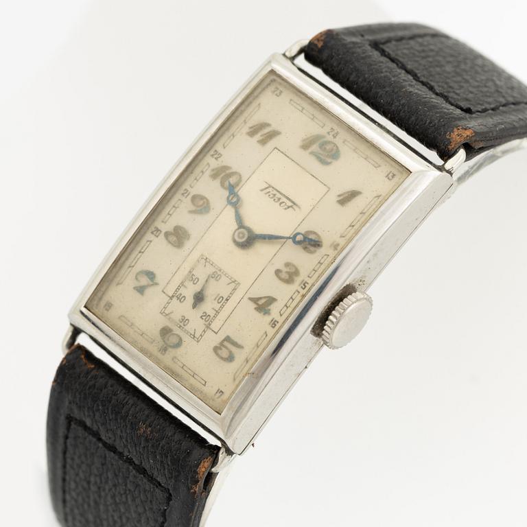 Tissot, "Art Deco", Antimagnetique, armbandsur, 22 x 32,5 (37,5) mm.