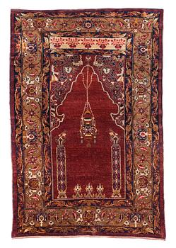 1192. SEMI-ANTIQUE SILK ANATOLIAN. 189,5 x 124 cm.