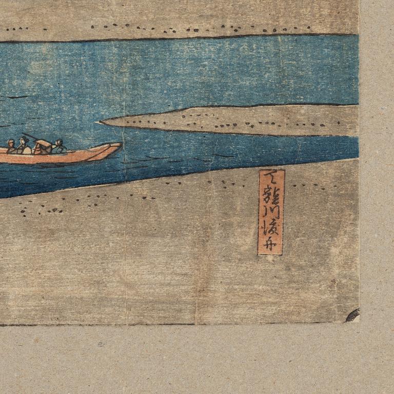 Ando Utagawa Hiroshige, färgträsnitt, Japan, 1849.