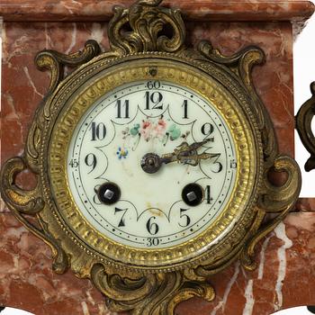 A mantle clock, France, circa 1900.