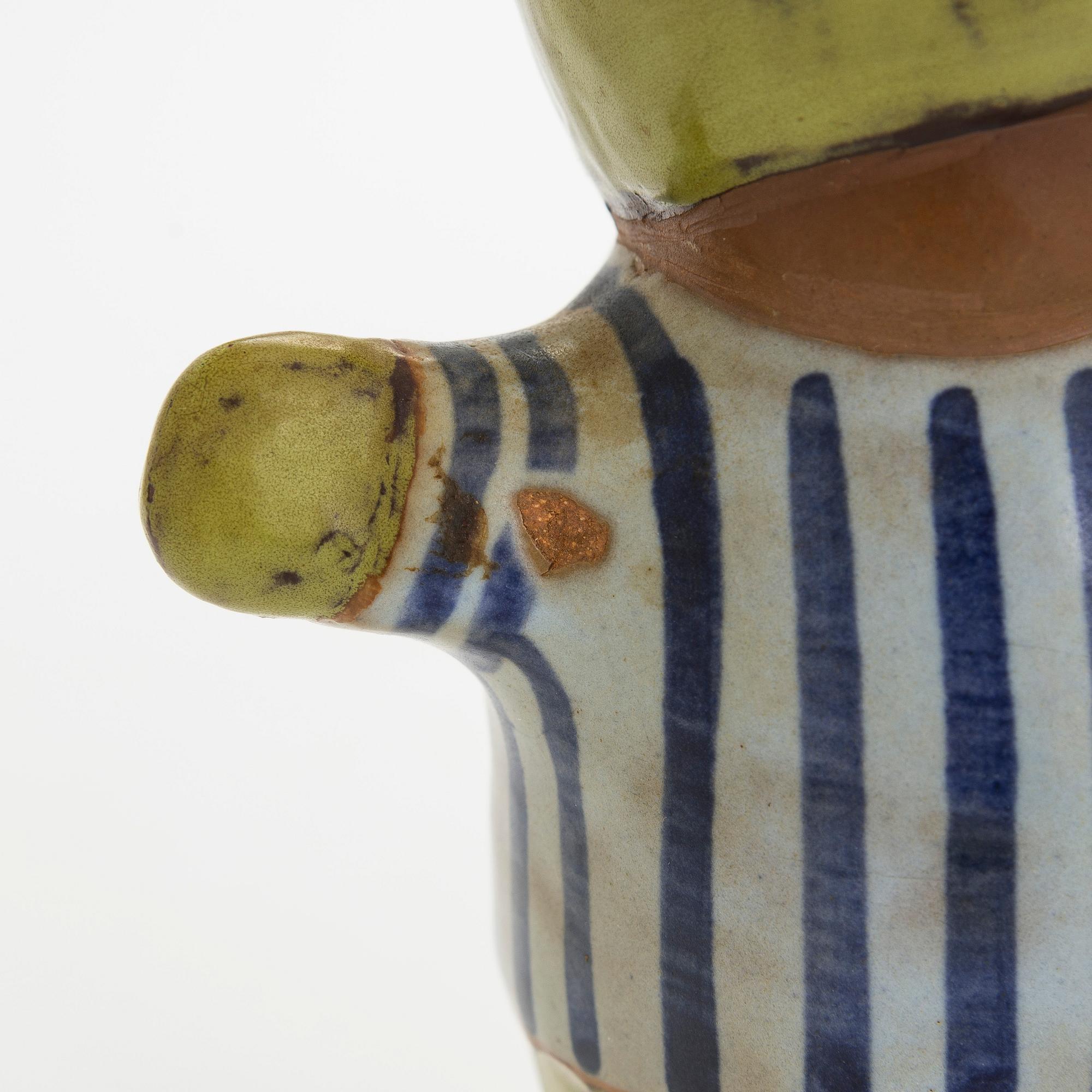 Lisa Larson, two stoneware figurines.