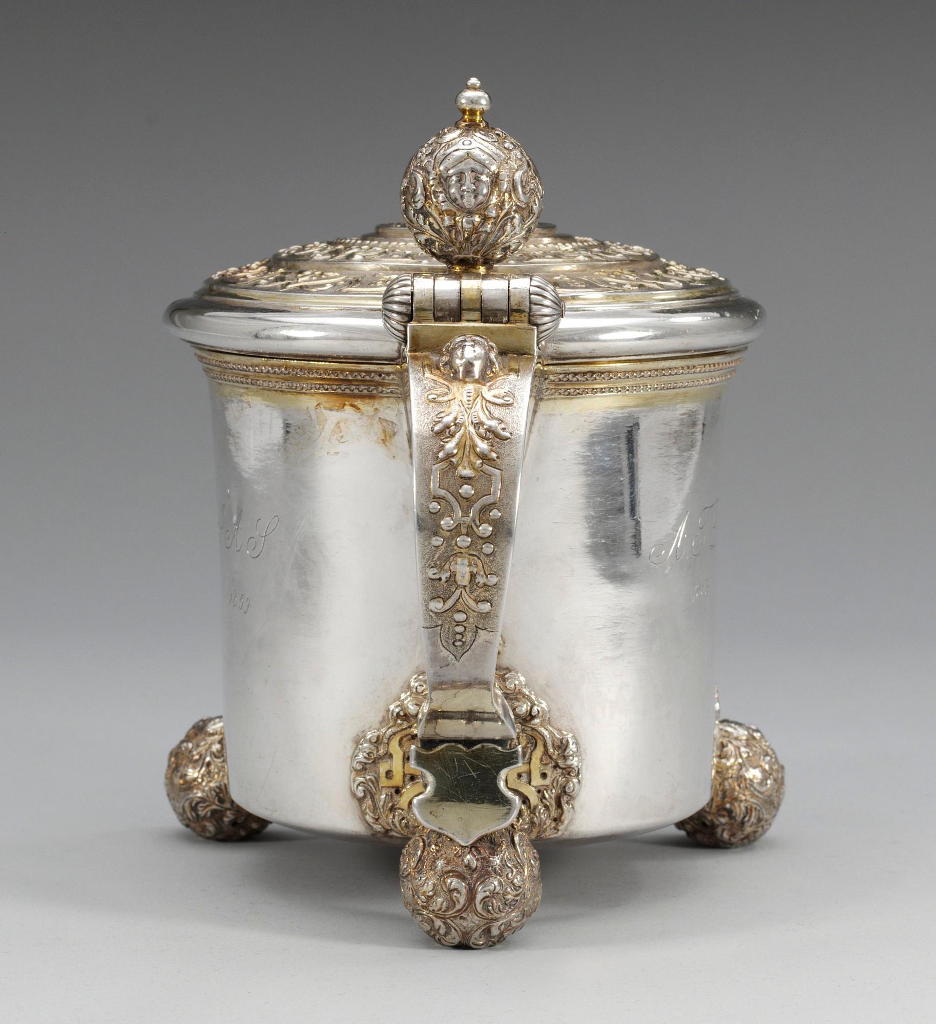 DRYCKESKANNA, av Anders Hafrin, Göteborg 1727. Senbarock.