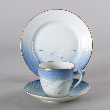 SERVIS 72 dlr Blå Måsen Bing & Gröndahl Danmark 1900-talets senare del porslin.