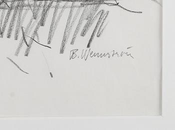 BERNDT WENNSTRÖM, blyertsteckning, signerad.