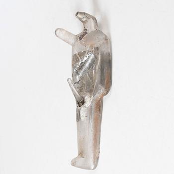 Bertil Vallien, unik väggskulptur, sandgjutet glas, "Idol".
