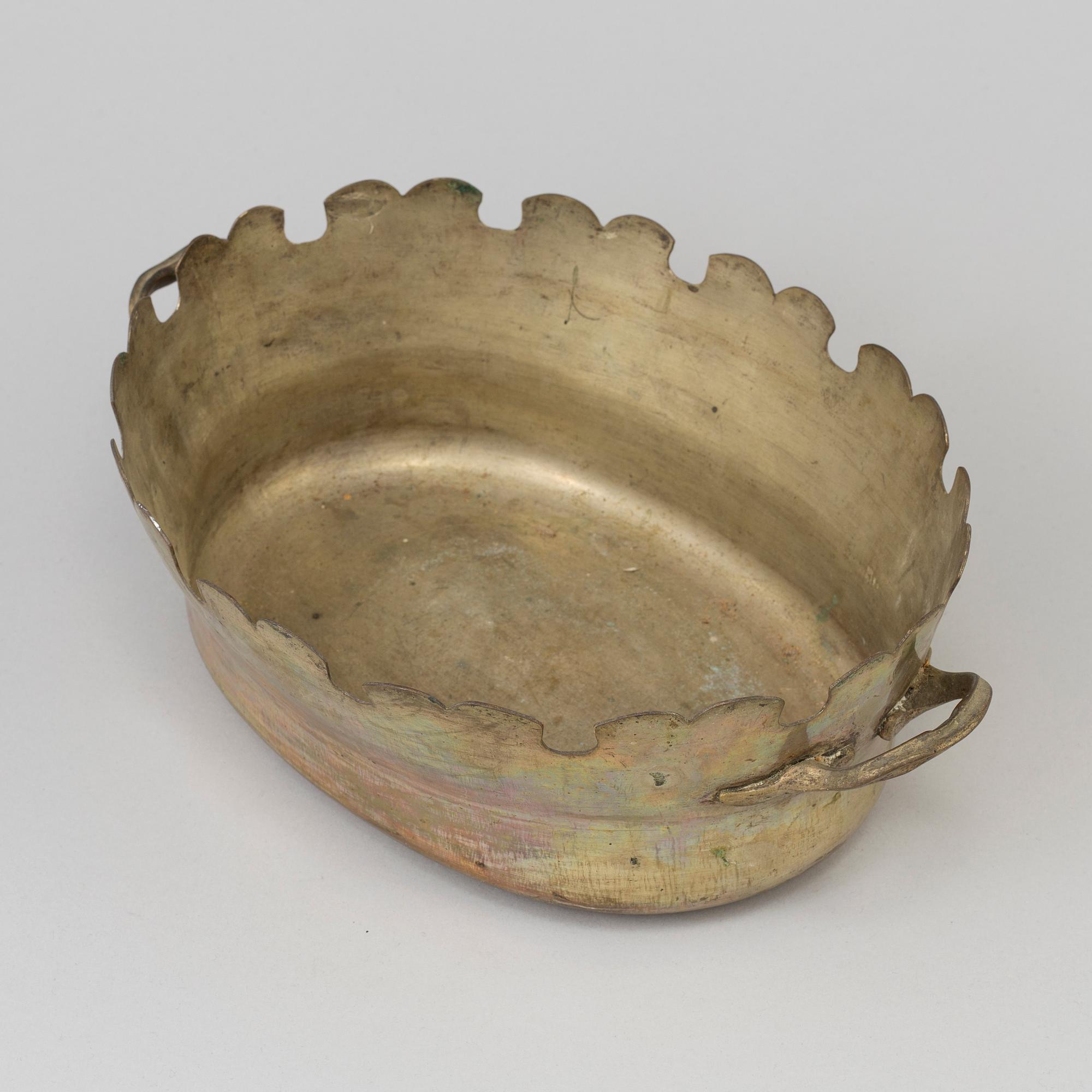 GLASSKÖLJARE, argent haché, 1700-talets senare del.