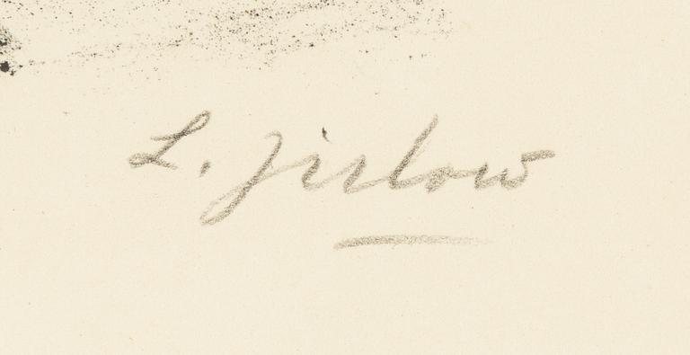 Lennart Jirlow, litografi, signerad och numrerad 23/60.
