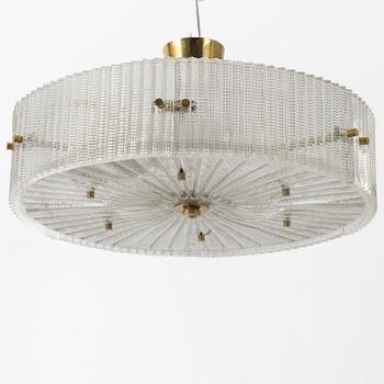 Carl Fagerlund, a ceiling lamp, Orrefors, second half of the 20th century.