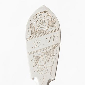 A set of Swedish silver spoons, Haparanda 1904-1906 (14 pieces).