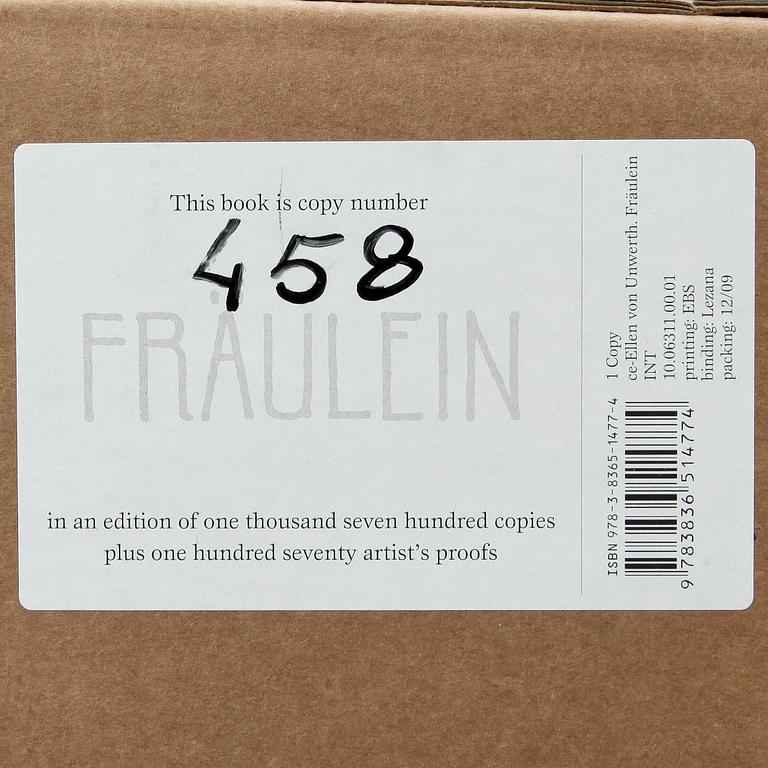ELLEN VON UNWERTH, fotobok, "Fräulein", signerad och numrerad 458/1700.