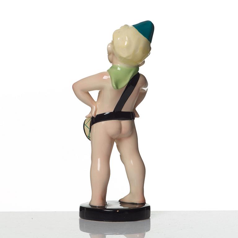 Sandro Vachetti, a 'Balilla' ceramic figure, Essevi, Italy 1930's.