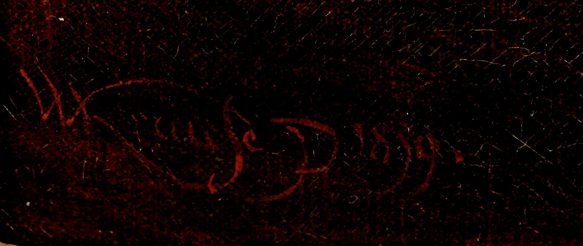 WILHELM AUGUST KRAUSE, olja på duk, sign och dat 1839.