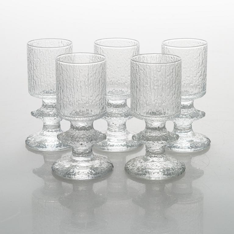 Timo Sarpaneva, A set of 28 'Senator' glasses from Iittala, Finland, 1969-1981.