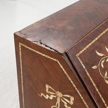 A rococo secretaire, 18th century.