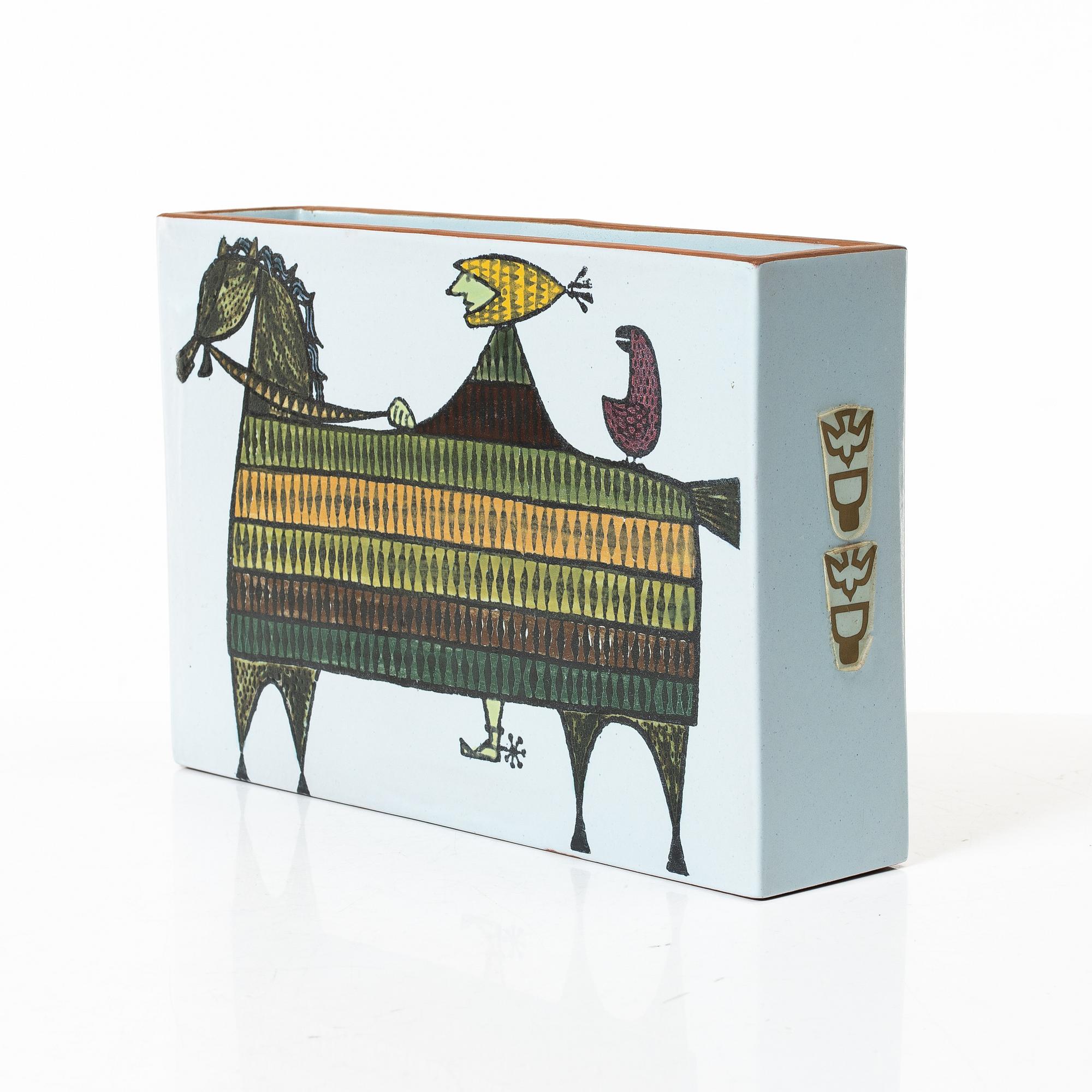 Stig Lindberg, vas, "Karneval", Gustavsberg Studio.