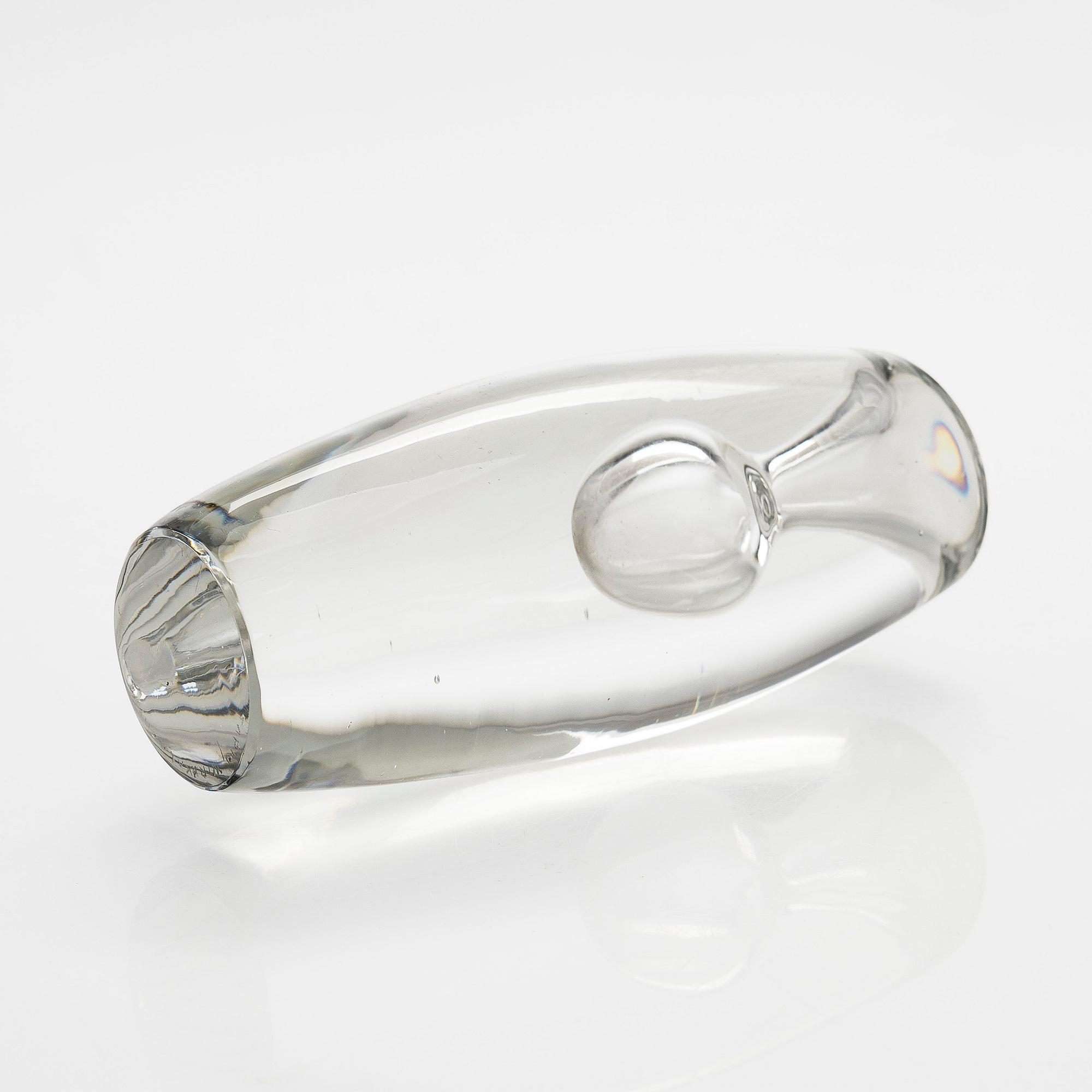 Tapio Wirkkala, glass sculpture, "Tokyo", signed Tapio Wirkkala Iittala -55.