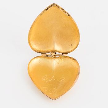 HÄNGE, stort hjärta, 18K guld.