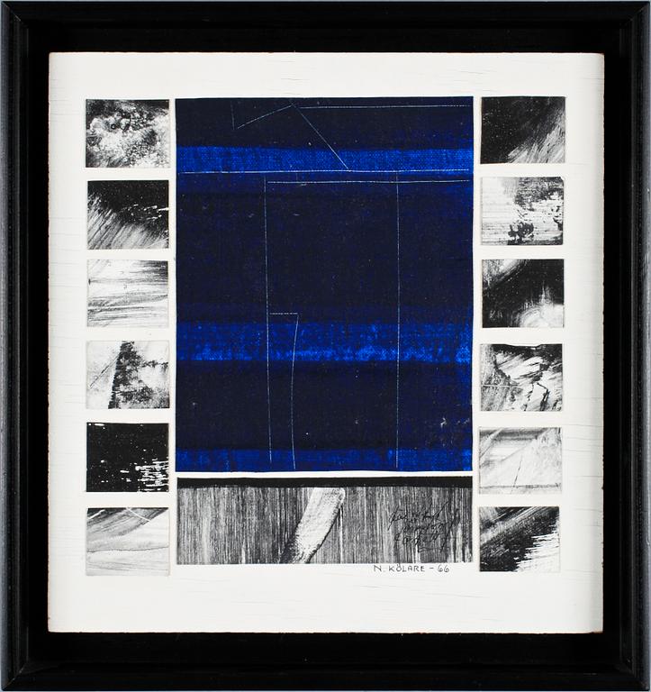 NILS KÖLARE, blandteknik, sign, dat 66.