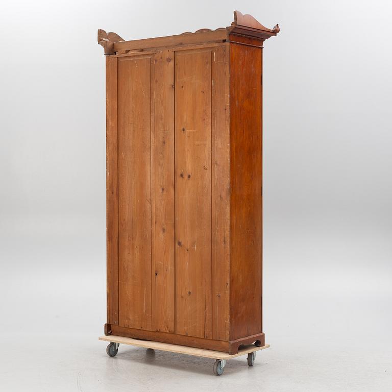 A late Empire mahogany book cabinet, Stockholm 1830's.