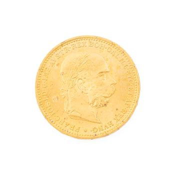 Gold coin, Austria-Hungary, 20 Corona, 1895.