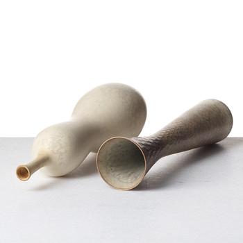 Carl-Harry Stålhane, two stoneware vases, Rörstrand, Sweden 1950's.