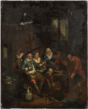 GILLIS VAN TILBURG II, Hans efterföljd, Olja på duk, ej signerad.