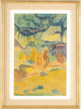 Helmer Osslund, watercolour, signed Helmer Osslund.