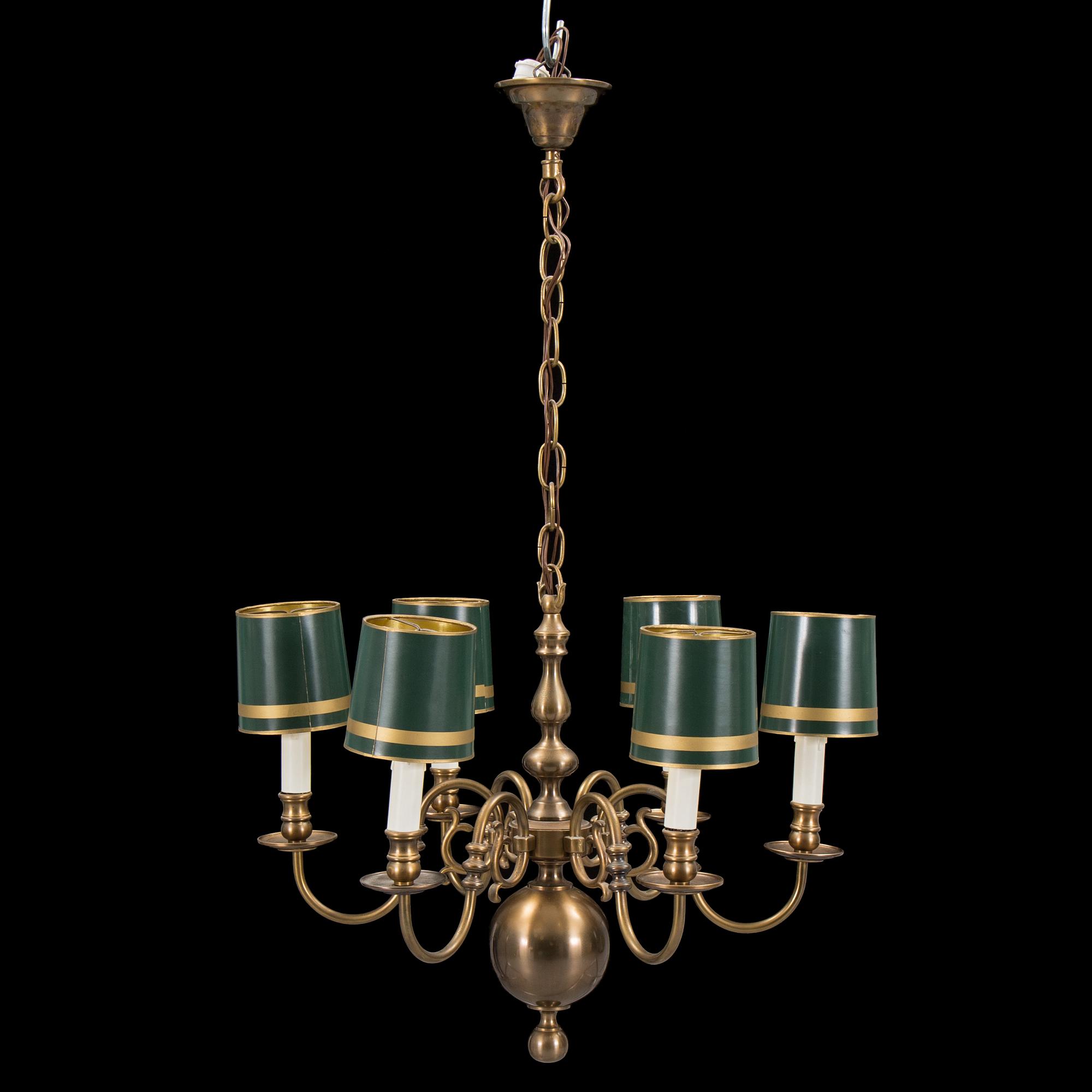 A 20th century 'malmkrona'-style chandelier.
