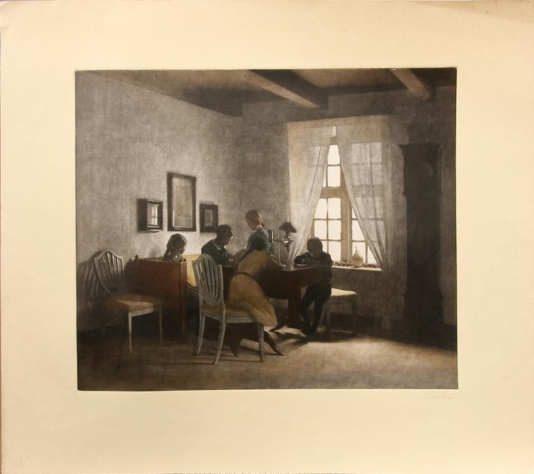 PETER ILSTED, mezzotint, sign.