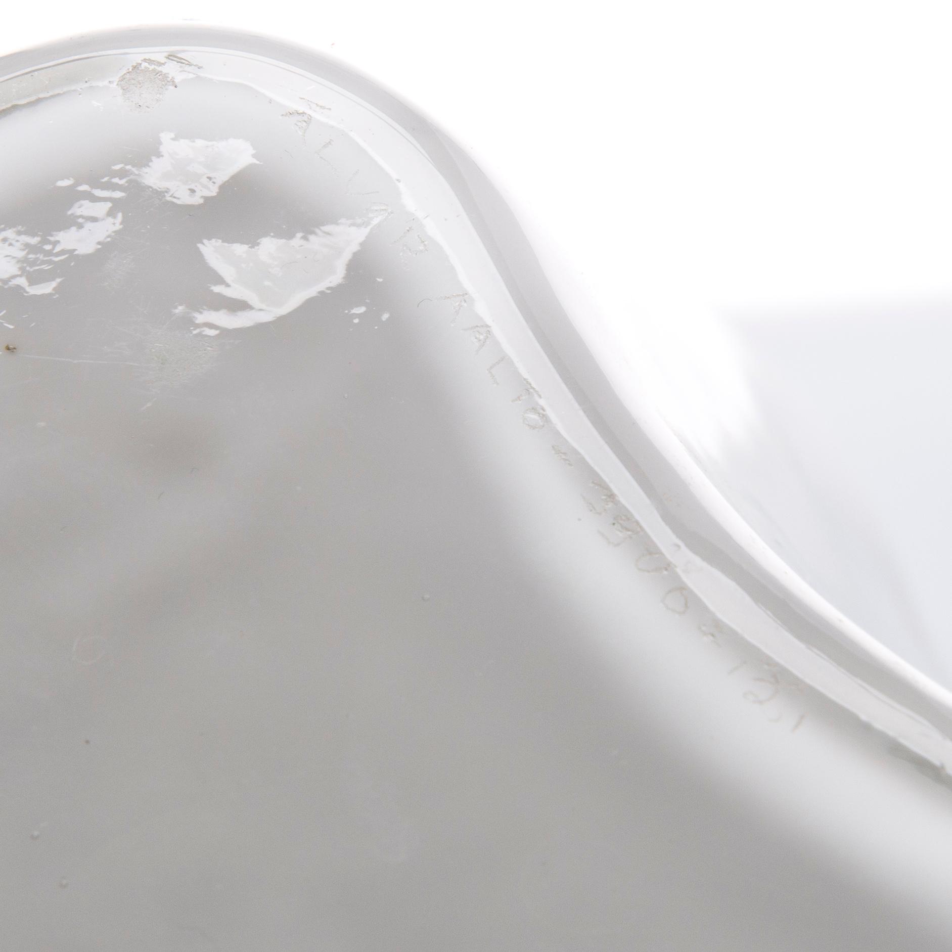 VAS, glas, signerad Alvar Aalto 3900-121. Iittala.