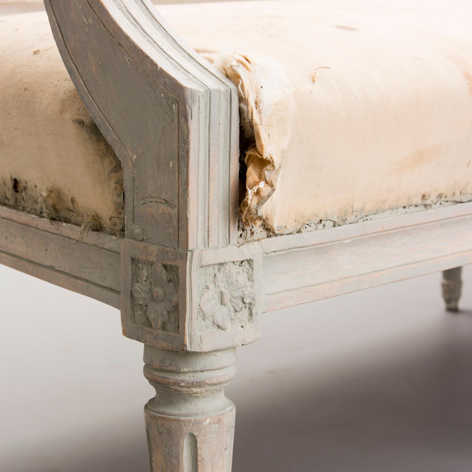 GUSTAVIANSK SOFFA, Stockholmsarbete, 1700-talets slut, Sverige.