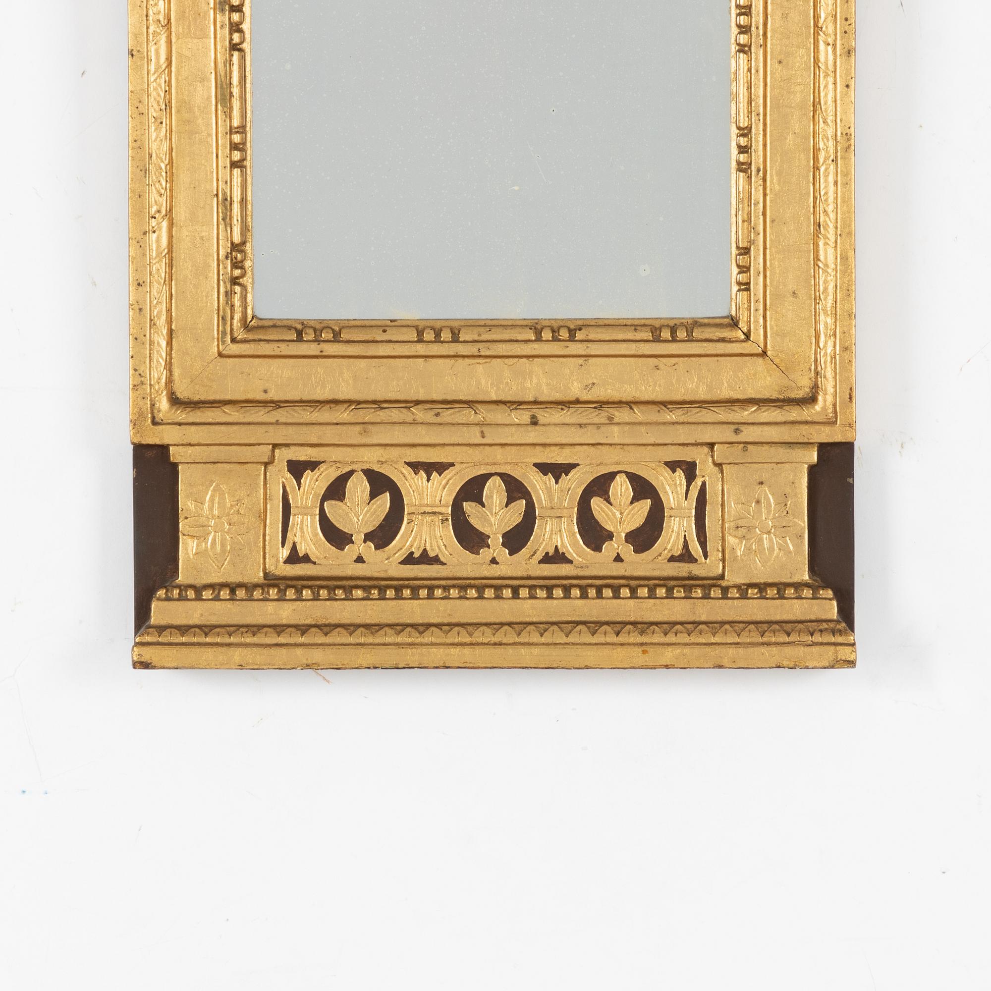 Spegel, gustaviansk, Stockholms hallstämpel.