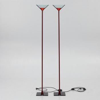 Tobia Scarpa, a pair of 'Papillona' floor lamps, Flos, Italy.