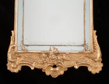 SPEGEL. Stockholmsarbete, 1700-talets mitt. Tidig rokoko.