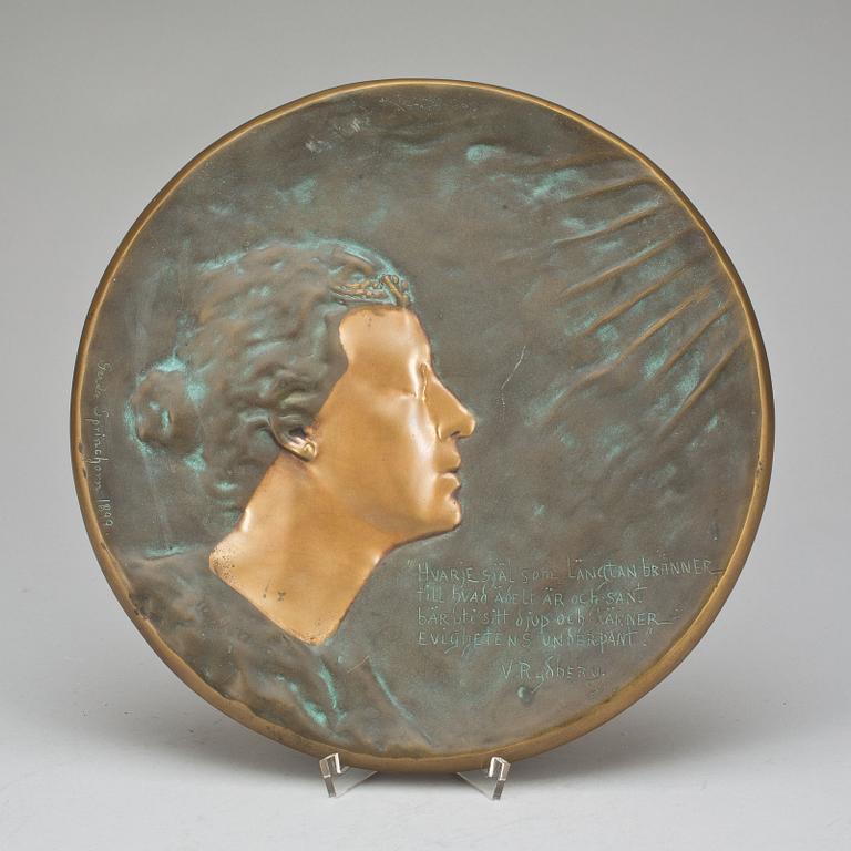 VÄGGPLAKETT, Ystad Metall.