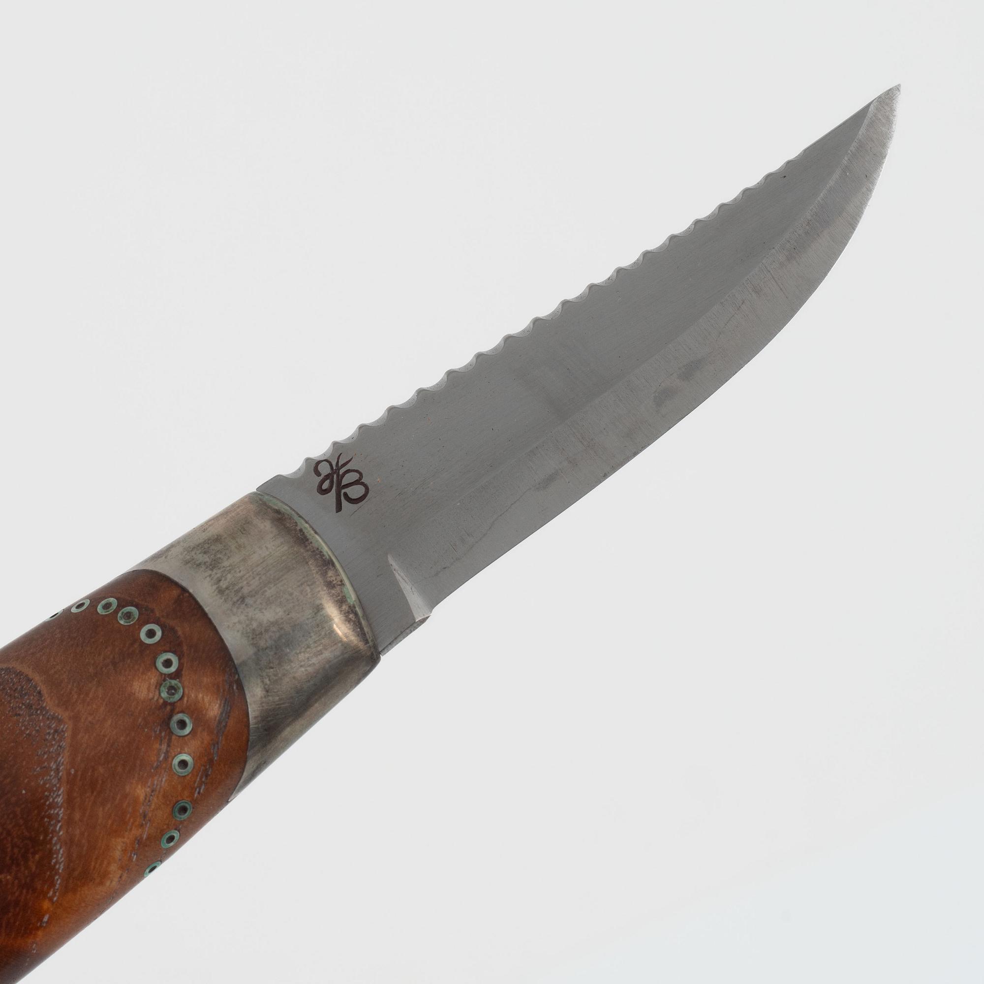 Leif Reiersen and Håvard Bergland, knife, signed.