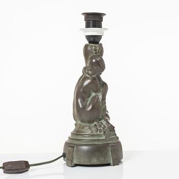 Axel Gute, Table lamp, early 20th century.