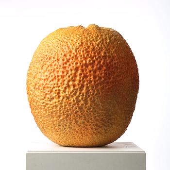 Hans Hedberg, a faience sculpture of a bitter orange, Biot, France.