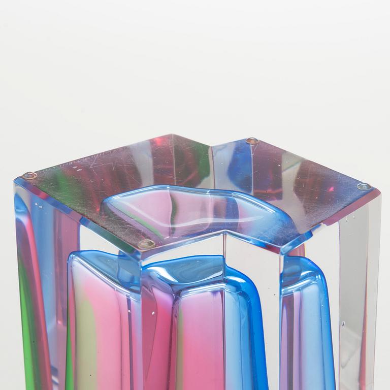 Helena Tynell, a glass vase, signed Helena Tynell Riihimäen Lasi Oy.