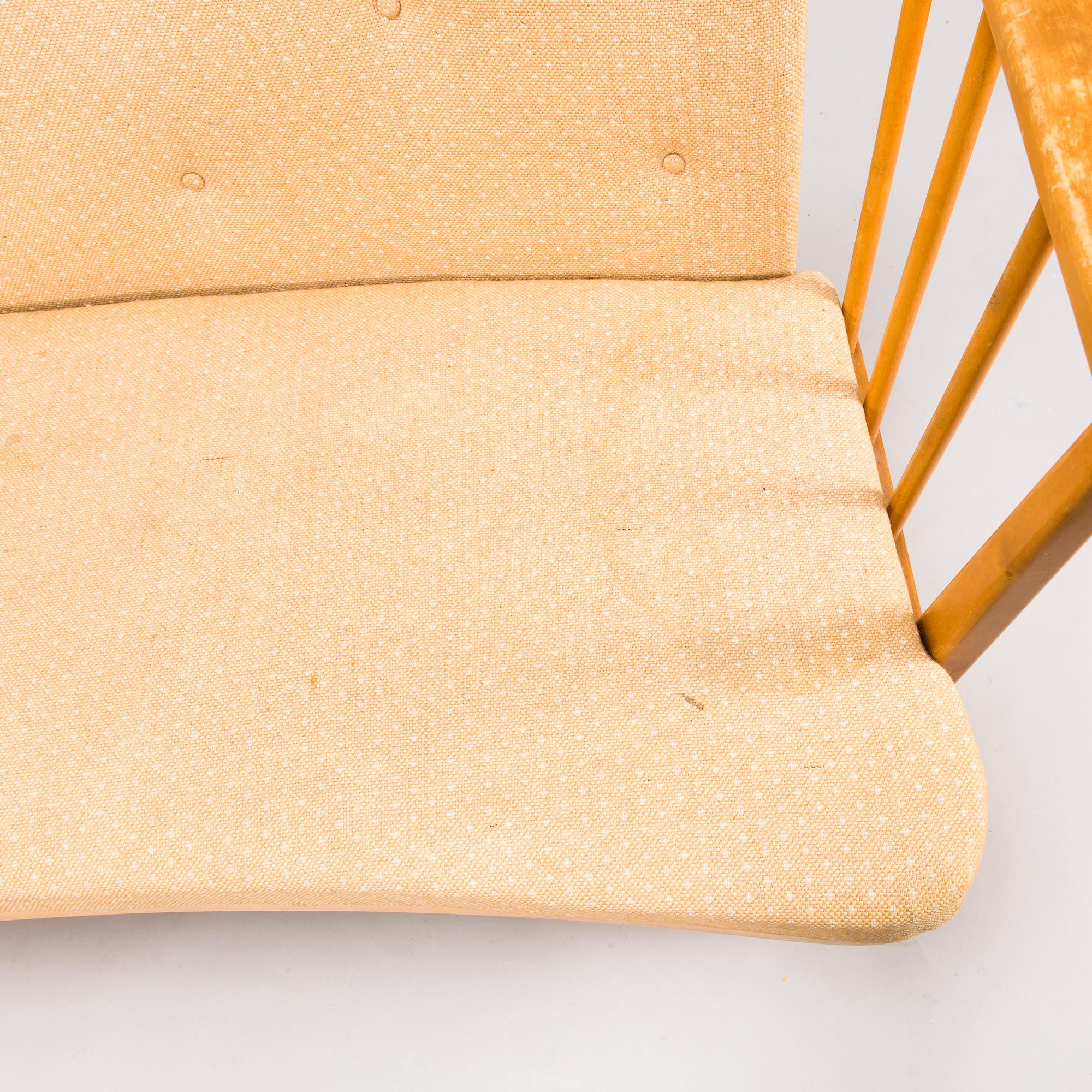 Werner West, WERNER WEST, A late 1940s sofa for Oy Stockmann Ab, Keravan puusepäntehdas. Finland.