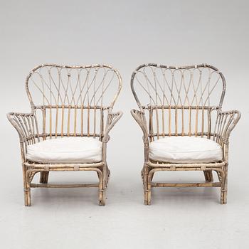 Josef Frank, Fåtöljer, ett par modell 311, Firma Svenskt Tenn.