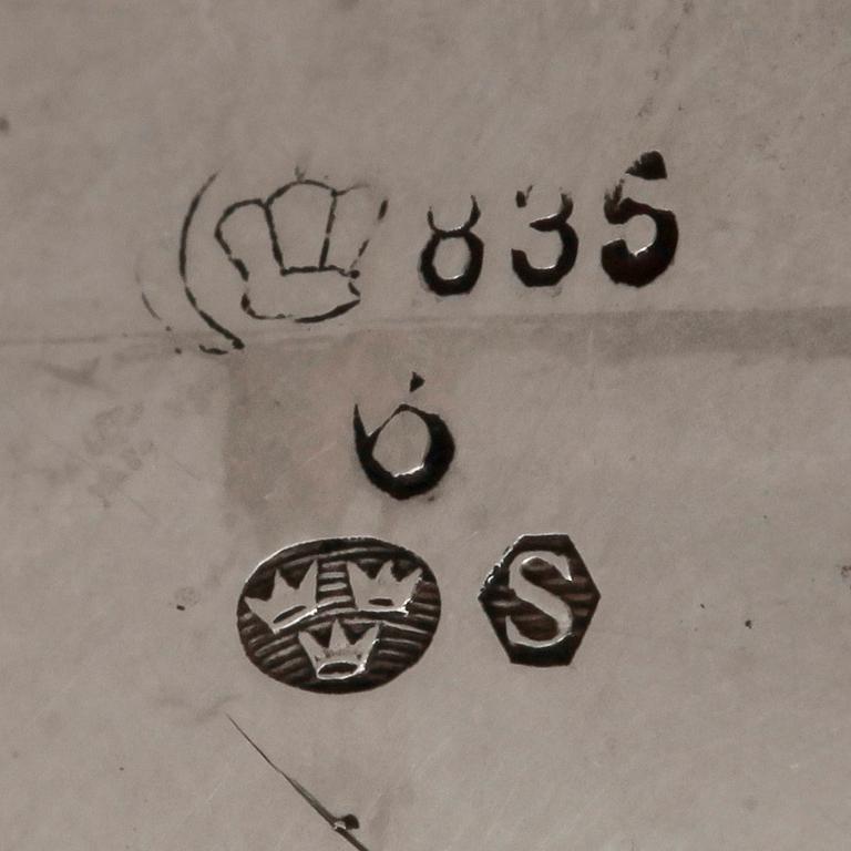 GRÄDDSNIPA, silver, importstämplar. 1900-talets första hälft. 160gr.