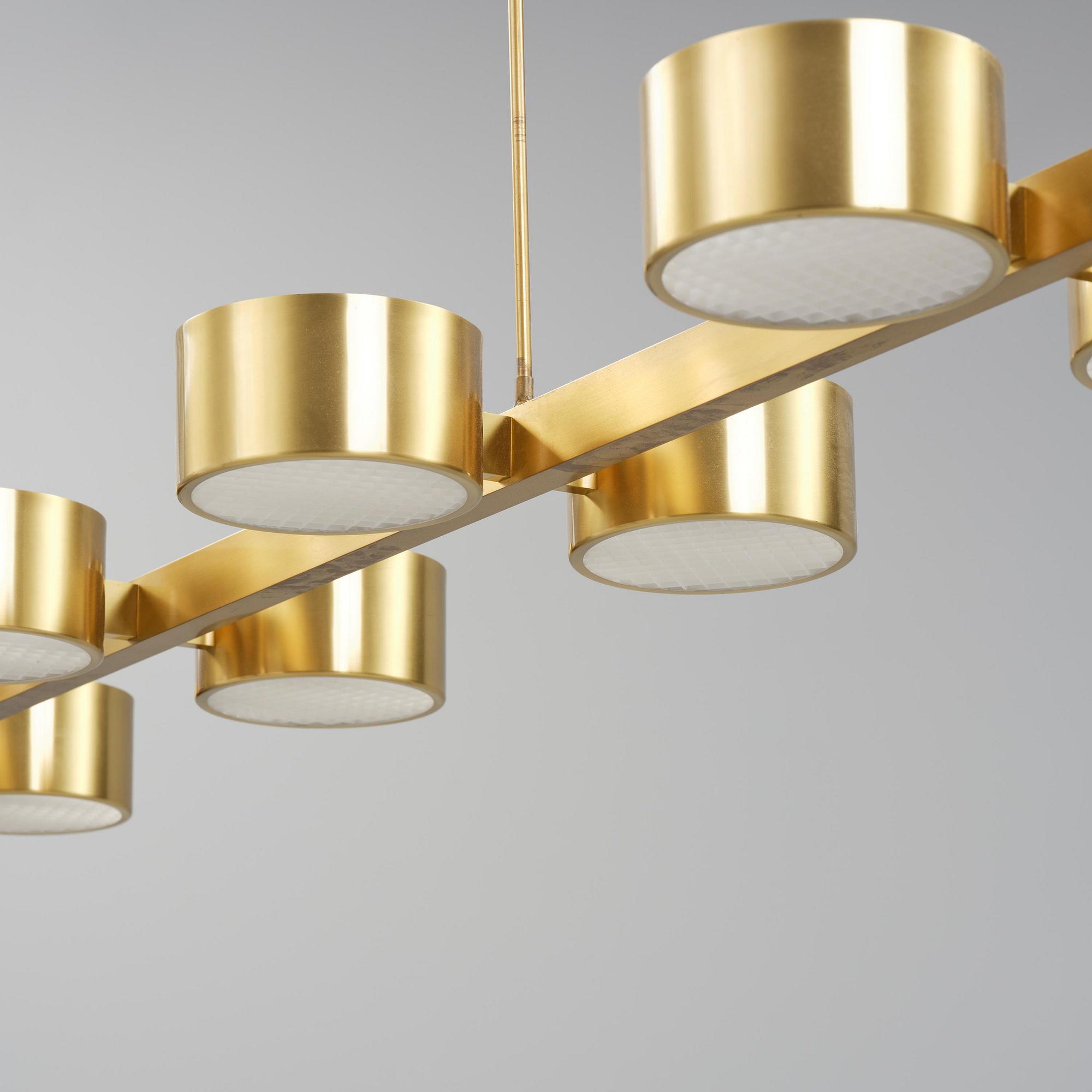Hans-Agne Jakobsson, a monumental ceiling lamp model T 261/14, Hans-Agne Jakobsson AB, Markaryd, 1950s-60s.