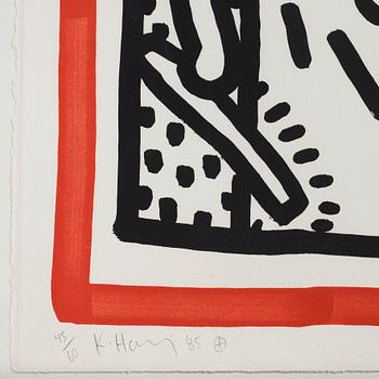 Keith Haring, "Untitled", ur: "Free South Africa".