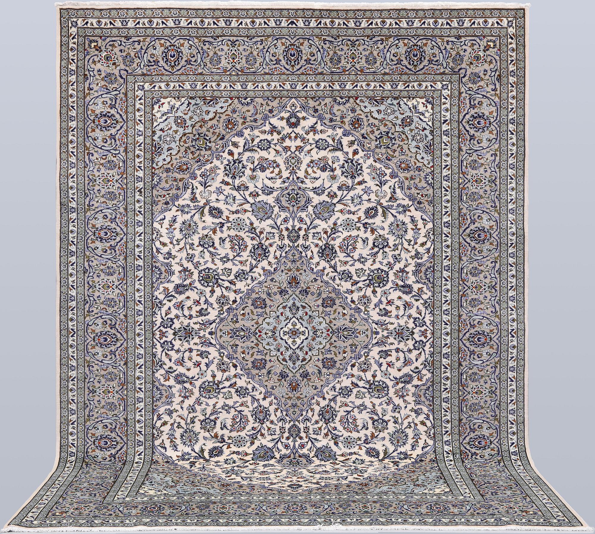 A Keshan carpet, approx. 343 x 253 cm.
