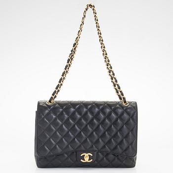 Chanel, a 'Double Flap Bag Maxi' bag, 2010-2011.