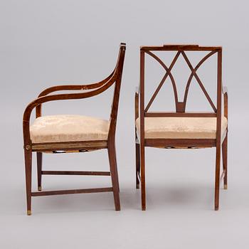 MÖBLEMANG, 6 DELAR, Ryssland, Jacob-stil, 1800-talets slut.