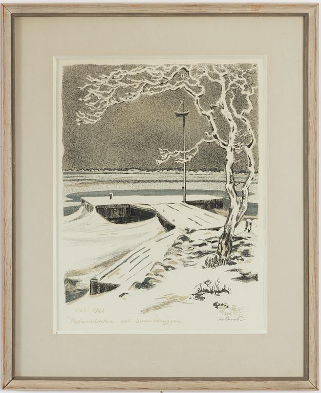 Roland Svensson, "Pelarvinter vid Svansbryggan".